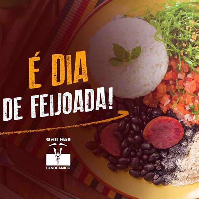 <p>Sábado é o dia da nossa tradicional feijoada!<br />
Quem disse que gaúcho só aprecia o bom churrasco? Apreciamos a bela feijoada também e o buffet do Grill Hall Panorâmico dispõe de diversos acompanhamentos para deixar ainda mais saboroso. ?Aproveite também nossa promoção de Rodizio de Carnes de segunda a sábado à noite, por R$40,00 por pessoa.<br />
?Aniversariante da semana, acompanhado por uma pessoa ou mais, não paga o Rodízio de Carnes. ?* Bebidas não inclusas. Apresente o RG para a comprovação da data.</p>
<p>#EuNoGrillHallPanorâmico #eunogrillhall #ChurrascoTodoDia #feijoada</p>
