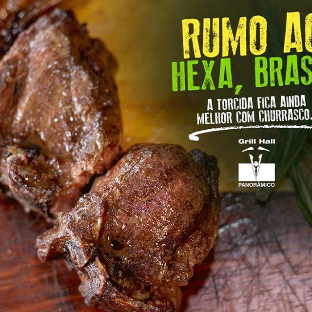 <p>Sexta (06/07), é dia de Seleção Brasileira e a torcida pelo Hexa vai ficar ainda melhor e saborosa. ?? Aproveite para almoçar aqui no Grill Hall Panorâmico e fique para assistir ao jogo conosco, vamos transmitir a partida entre Brasil e Bélgica.</p>
<p>Estaremos servindo o nosso tradicional Rodízio de Carnes, buffet de pratos quentes e sobremesas. ?Reservas pelo telefone: (54) 3313-5466<br />
?Nosso endereço: Rua Doutor Verdi de Cesaro<br />
#EuNoGrillHallPanorâmico #eunogrillhall #ChurrascoTodoDia #copadomundo #rumoaohexa</p>
