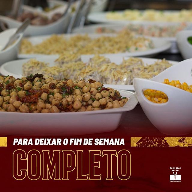 <p>Como deixar o fim de semana mais completo?<br />
Só chegar no #GrillHallPanoramico e saborear o que há de melhor em nosso Buffet de Pratos Quentes e o Rodízio de Carnes. ???? #EuNoGrillHallPanorâmico #eunogrillhall #ChurrascoTodoDia #buffet</p>
