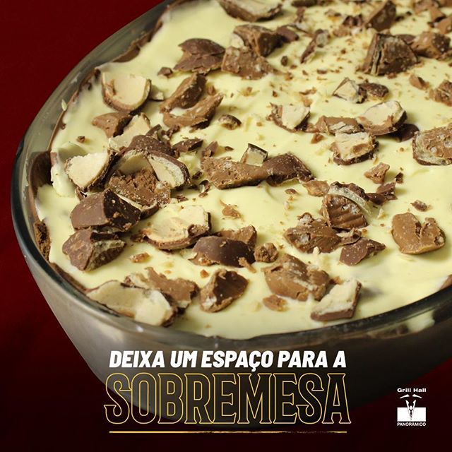 <p>Após um Rodízio de Carnes e um Buffet de Pratos Quentes, você precisa passar no nosso Buffet de Sobremesas, você não vai se arrepender, tem pudim, torta de limão, pavê de bolacha e muito mais. ?</p>
<p>#EuNoGrillHallPanorâmico #eunogrillhall #ChurrascoTodoDia #sobremesa</p>
