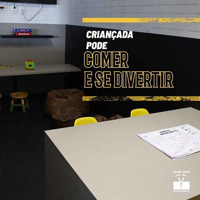 <p>Nada melhor que ir a um restaurante que pensa no bem-estar de nossos filhos. O #GrillHallPanoramico possui um espaço kids para que a criançada possa se divertir antes, durante e depois do almoço.?? #EuNoGrillHallPanorâmico #eunogrillhall #ChurrascoTodoDia #espaçokids #kids #criancas</p>
