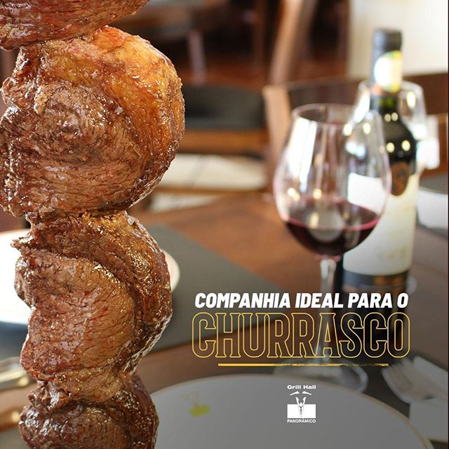 <p>O vinho é um companheiro incrível para o churrasco. E o #GrillHallPanoramico dispõe de uma adega com os melhores vinhos para harmonizar com nosso Rodízio de Carnes.</p>
<p>#EuNoGrillHallPanorâmico #eunogrillhall #ChurrascoTodoDia #vinhoechurrasco #vinho</p>
