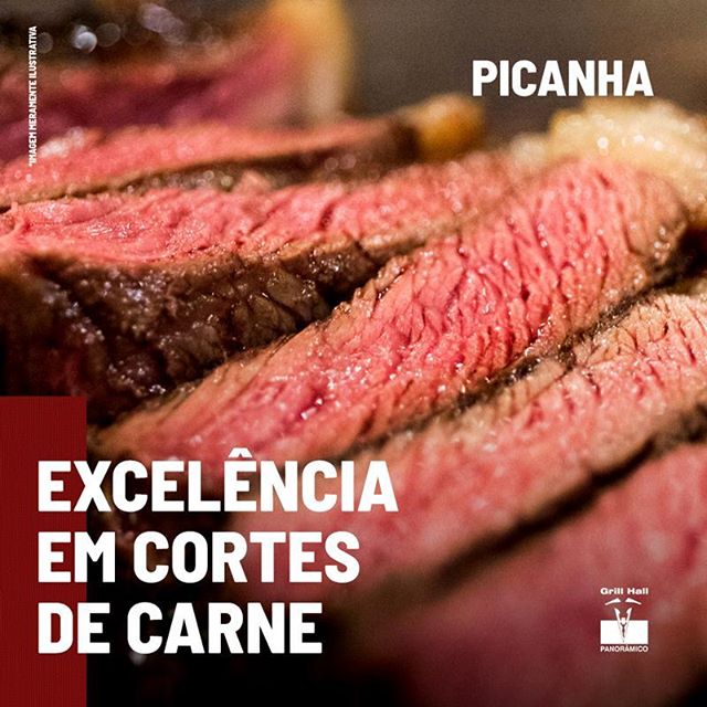 <p>Você sabia que uma peça de picanha pesa entre 1kg e 1,5kg? Por isso ela está entre os cortes bovinos mais nobres. Picanhas com peso superior a este, possuem uma parte do coxão duro que não foi separada do corte.?<br />
?<br />
Um dos acompanhamentos perfeitos para a picanha é o molho gorgonzola, o qual dá um toque especial. A picanha é ideal para o churrasco, mas também pode ser preparada grelhada ou assada. Este corte é muito apreciado em nosso Rodízio de Carnes.?<br />
?<br />
#EuNoGrillHallPanorâmico #eunogrillhall #ChurrascoTodoDia #cortesdecarne #excelencia #picanha?</p>
