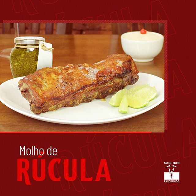 <p>O Molho de Rúcula entrega leveza, um ardidinho e um sabor marcante quando combinado com o churrasco. Ele cai muito bem com diferentes carnes que você encontra em nosso Rodízio de Carnes. No seu próximo almoço/jantar no #GrillHallPanorâmico, prove nosso Molho de Rúcula, você não vai se arrepender. ??<br />
?<br />
*Imagem meramente ilustrativa.?<br />
?<br />
#EuNoGrillHallPanorâmico #eunogrillhall #ChurrascoTodoDia #molhoderucula?</p>
