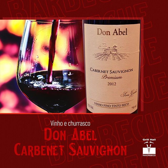 <p>Um churrasco de tradição combinado com um vinho Don Abel Premiun Cabernet Sauvignon da magnífica safra de 2012, tem seu valor!??<br />
?<br />
Esse vinho apresenta um equilíbrio entre os taninos e a acidez. O ponto alto deste vinho são os taninos presentes e elegantes que se completam em retrogosto longo e agradável.?<br />
?<br />
Conheça a nossa adega, a qual oferece vinhos de qualidade nacionais e internacionais.??<br />
?<br />
#EuNoGrillHallPanorâmico #eunogrillhall #ChurrascoTodoDia #vinhoechurrasco #vinho #donabel?</p>
