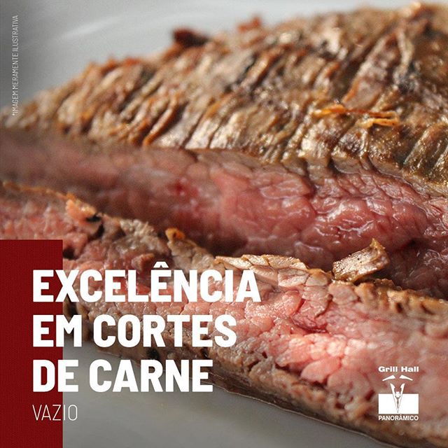 <p>O Vazio está localizado abaixo das costelas do boi, é uma carne macia por ser bastante irrigada e ser um músculo que não faz muito esforço. A ponta é gorda, a qual lembra a picanha, enquanto sua parte inferior é magra. Este um corte que agrada o público em geral e faz parte do nosso tradicional Rodízio de Carnes.?<br />
?<br />
#EuNoGrillHallPanorâmico #eunogrillhall #ChurrascoTodoDia #excelenciaemcortesdecarne #carne #vazio #churrasco?</p>
