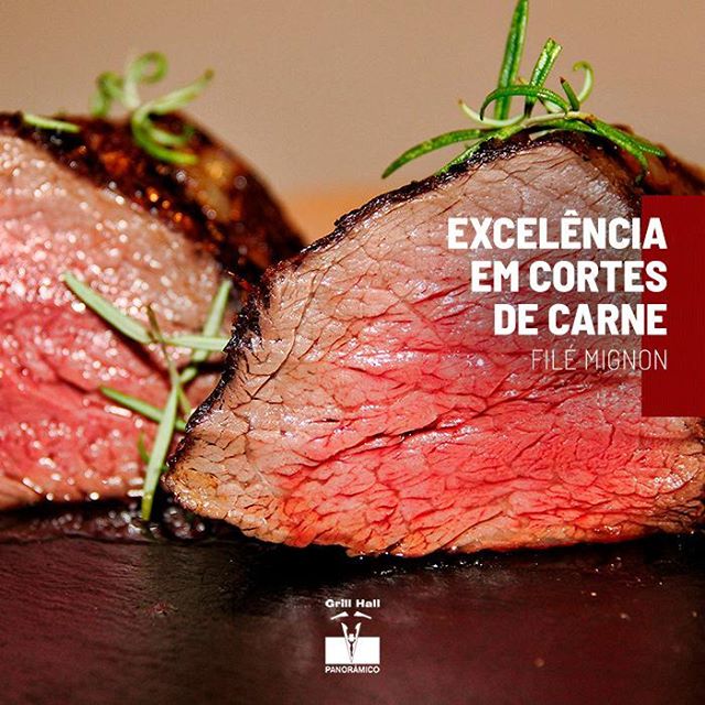 <p>O Filé Mignon é um corte nobre e muito apreciado por nossos clientes. É uma carne muito macia, tem pouca gordura, extremamente saborosa e você a encontra no nosso tradicional Rodízio de Carnes.?<br />
?<br />
#EuNoGrillHallPanorâmico #eunogrillhall #ChurrascoTodoDia #cortesdecarne #excelenciaemcortes #filemignon</p>
