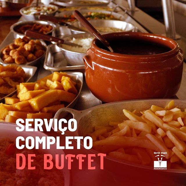 <p>O #GrillHallPanoramico tem serviço completo de Buffet de Pratos Quentes, Saladas e Sobremesas, perfeitos para seu almoço ou jantar.?<br />
?<br />
?Buffet Livre?<br />
?Buffet com Grill?<br />
?Buffet por quilo?<br />
?<br />
#EuNoGrillHallPanorâmico #eunogrillhall #ChurrascoTodoDia #buffet #buffetlivre #buffetcomgrill #buffetporquilo</p>
